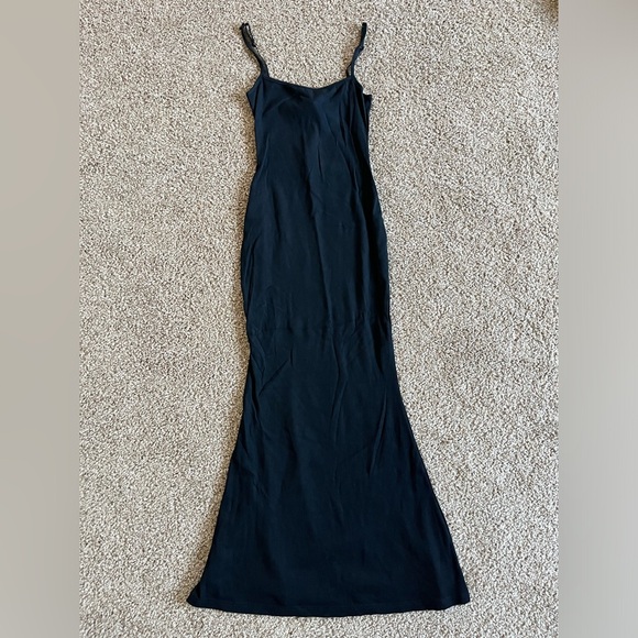 New Skims soft lounge ribbed long stretch model slip dress - Picture 1 of 6